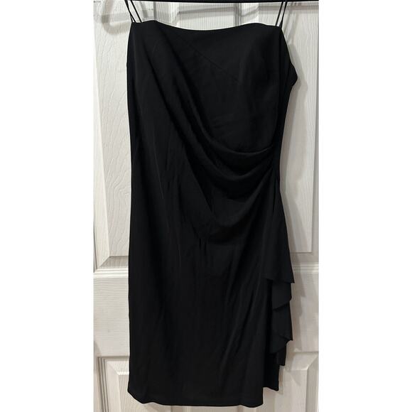 Cache Mini Bodycon Strapless Black Cocktail Dress Size Petite - Picture 1 of 6